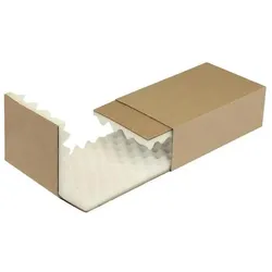 Transpak, Versandkarton + Versandbox, Noppenschaumverpackung Masse 250x150x80mm Schaumhöhe 25mm braun braun (100 Stk.)