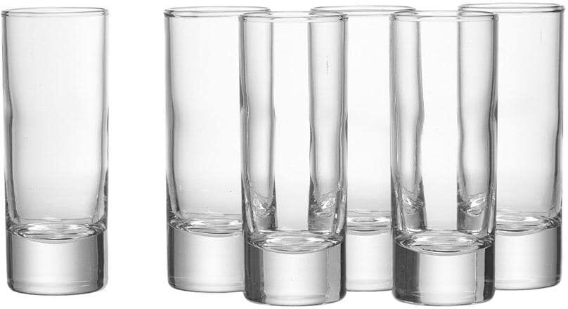 Schnapsglas RITZENHOFF & BREKER "Skol 65 ml, 6 Stück", transparent, H:10cm, Glas, Trinkgefässe, Schnapsglas transparent 10cm, 65ml