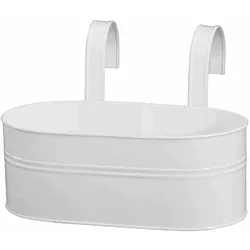 SIENA GARDEN   Blumenkasten oval, weiß, 39x16,5x14,5 cm