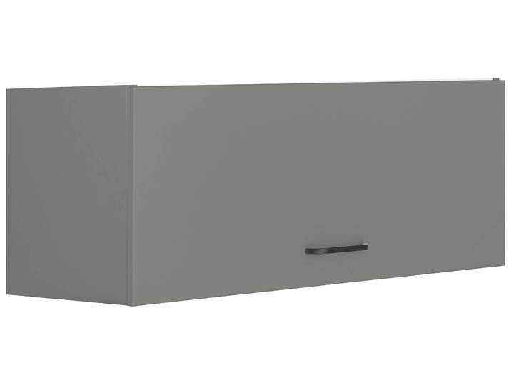 Klapphängeschrank OPTIFIT Elga , grau (basaltgrau, basaltgrau), B:90cm H:35,2cm T:34,9cm, Holzwerkstoff, Schränke, reite 90 cm, mit Metallgriff und 1 Klappe