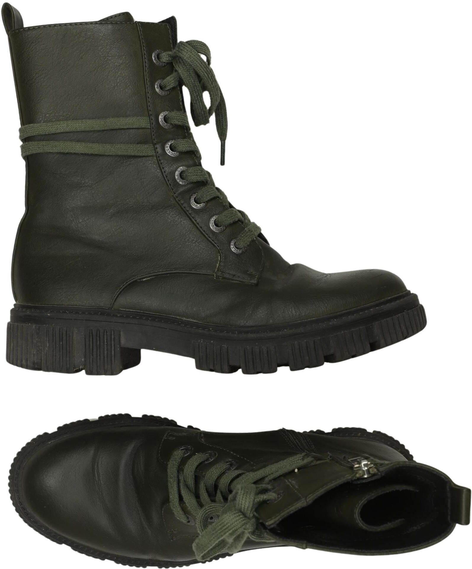 Dockers by Gerli Damen Stiefelette, Grün, Gr. EU 38, Kunstleder - Second Hand