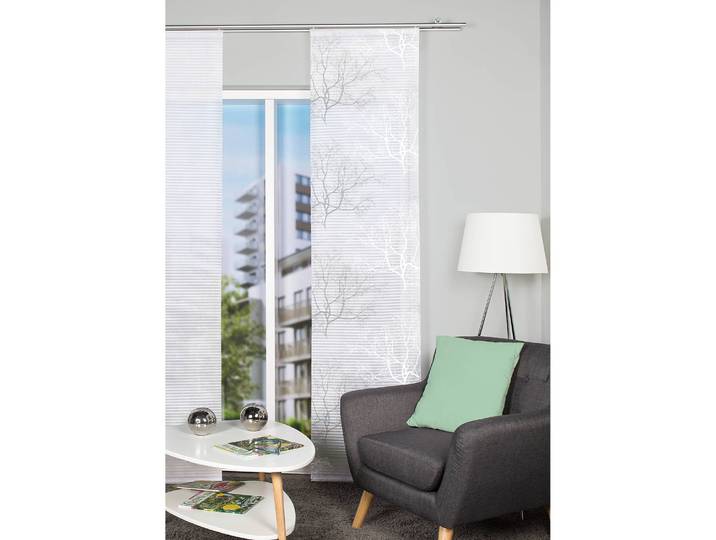 Schiebevorhang Baum 60 x 245cm Grau