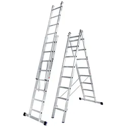 Iller Mehrzweckleiter Eurostars 2x12 Sprossen