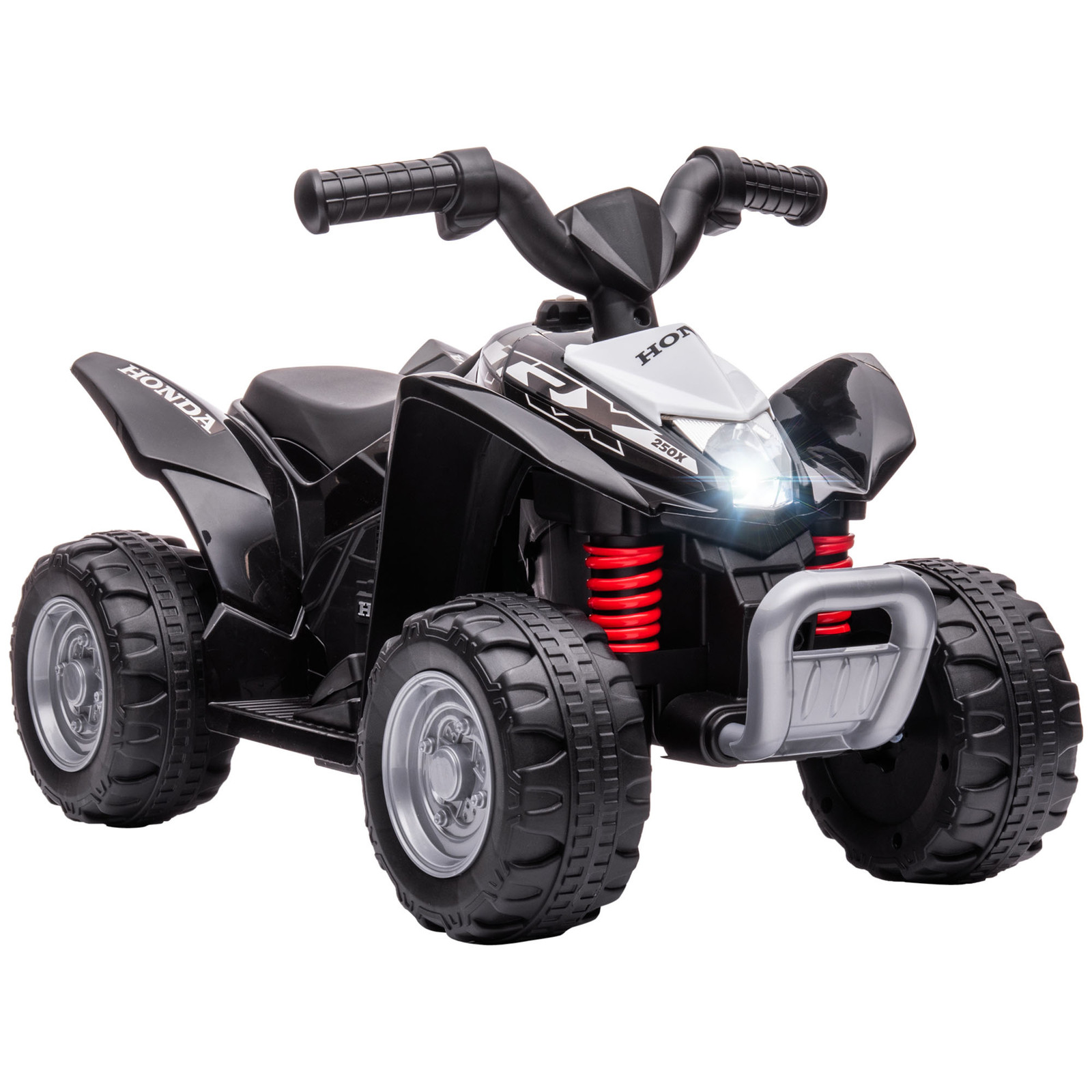 AIYAPLAY Elektrische Quad voor Kinderen met LED-Koplamp, Zwart, B/D/H: 65,5 x 38,5 x 43,5 cm