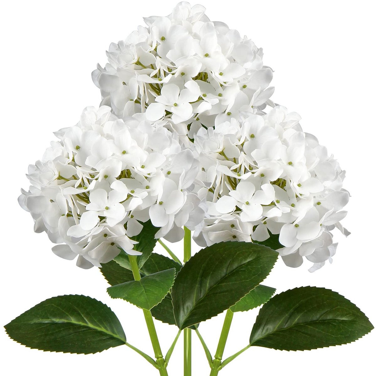 Omgoods Kunstmatige Hortensia Bloemen 63 cm - 3 stuks