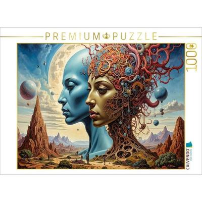CALVENDO Puzzle Zweifel: 'Ist das wahr oder ist das ein Spiegelbild?' | 1000 Teile Lege-Größe 64x48cm Foto-Puzzle für glückliche Stunden