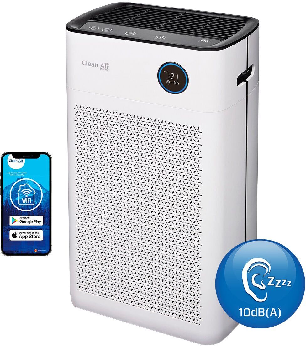 Clean Air Optima Intelligent HEPA UV-luftrenare CA-509Pro Smart   vit/svart