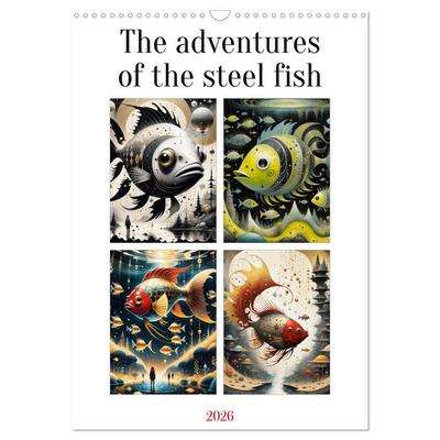 The adventures of the steel fish (Wall Calendar 2026 DIN A3 portrait), CALVENDO 12 Month Wall Calendar