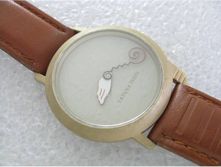Montre à quartz japonaise AZEKA « Tatuya Ishii » avec aiguille créative