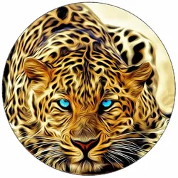Essbares Papier, liegender Jaguar, 19,5 cm