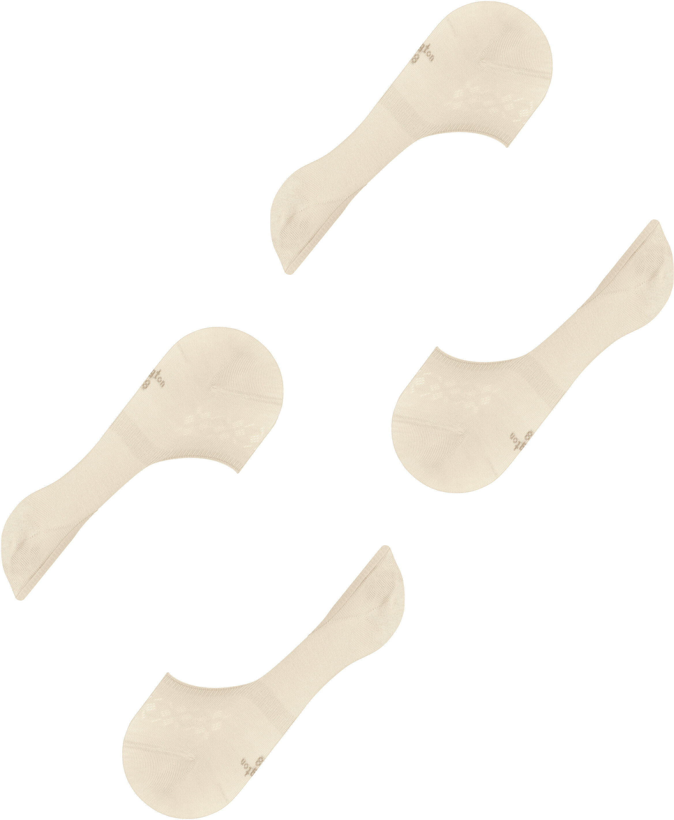 Füsslinge BURLINGTON "Everyday", Damen, Gr. 39-40, beige (gravel), Baumwollmischung, unifarben, Socken Füsslinge, unifarben, Silikon an der Ferse, No-Show-Socks gravel 39-40