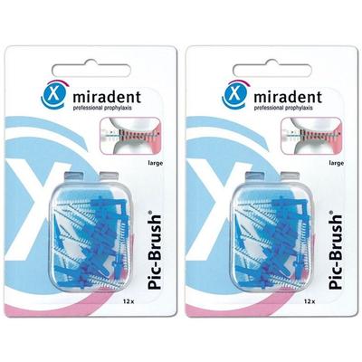 Miradent Picbeb Larg Bla12 x2 2x12 St Zahnbürste