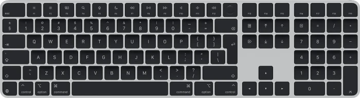 Apple Magic Keyboard 2024 mit Touch ID, schwarze Tasten - US Int.