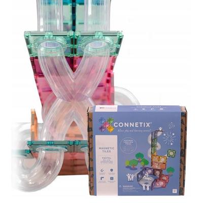 Connetix Magnetbausteine Kugelbahn Pastel Ball Run Expansion Pack - 80 Teile