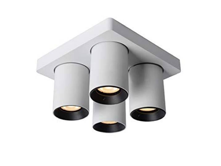 LUCIDE NIGEL - Spot plafond - LED Dim to warm - GU10 (MR16) - 4x5W 2200K/3000K - Blanc