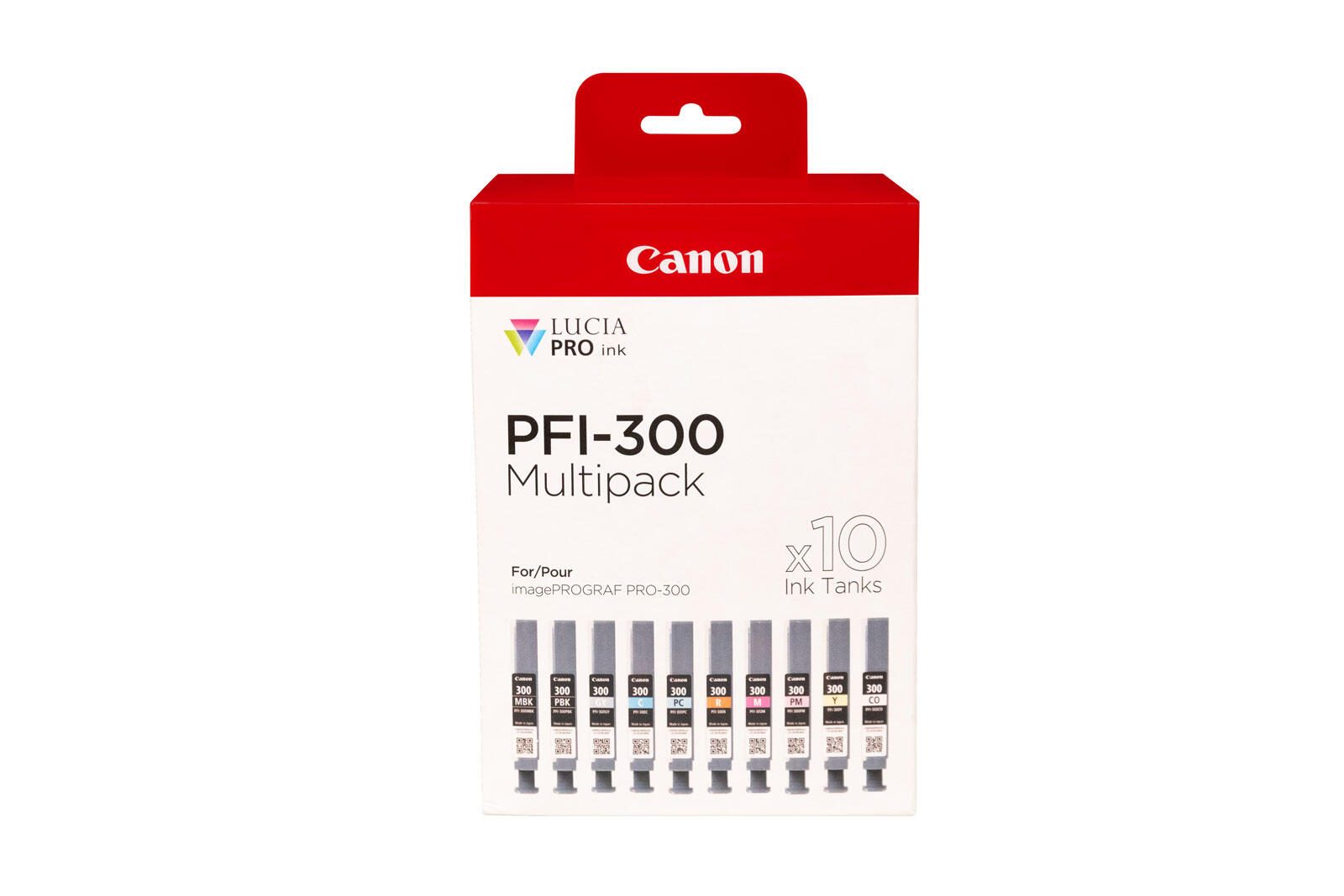 Canon Original PFI-300 Druckerpatronen - 10er Multipack OPPFI300set