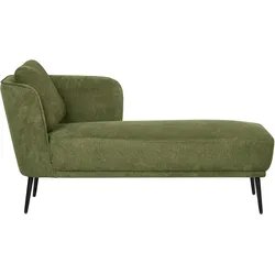 CHAISELONGUE-LINKSSEITIGE Stoff Dunkelgrün Artheze