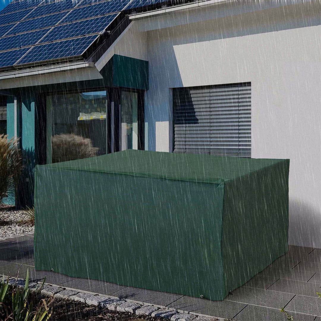 Dakota Fields Ceceilia 135 cm W Outdoor Patio Dining Set Cover Green 75cm H X 135cm W X 135cm D