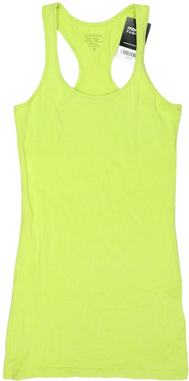 pieces Damen Top, Neon, Gr. S, Elasthan / Baumwolle - Second Hand