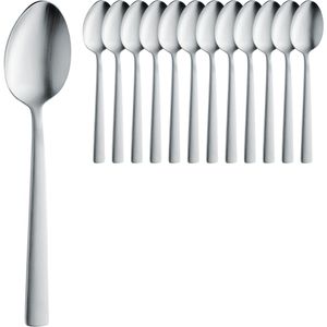 Amefa Esslöffel Ventura, 19,8 cm, Edelstahl 18/10, silber mattiert, 12 Stück