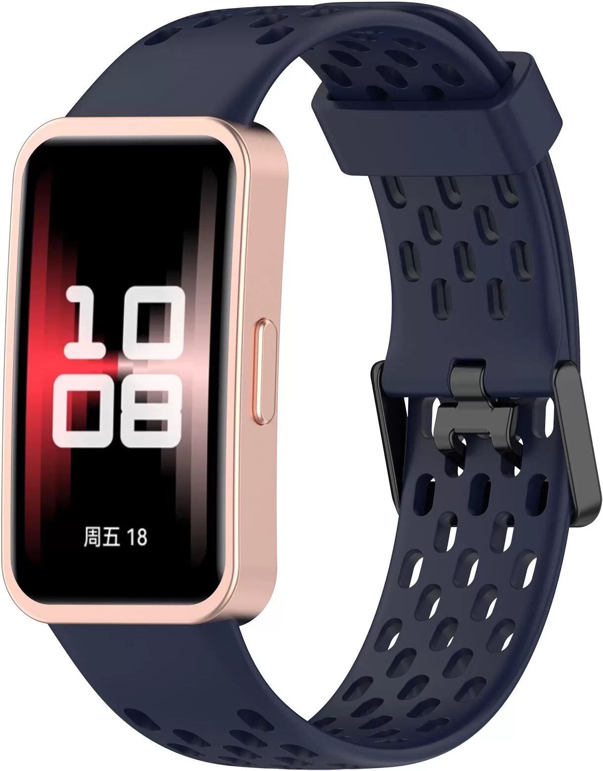 INF Ersatzarmband für Huawei Band 10/9/8 - Atmungsaktives Lochdesign Blau
