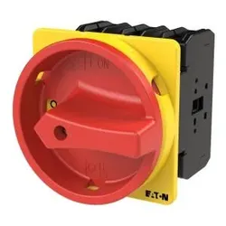 Eaton EP-400922 P3 Hauptschalter, 80 A, Einbau, 3-polig, Form E, rot, Türkupplungsdrehantrieb P3-80/E/SVB EP400922