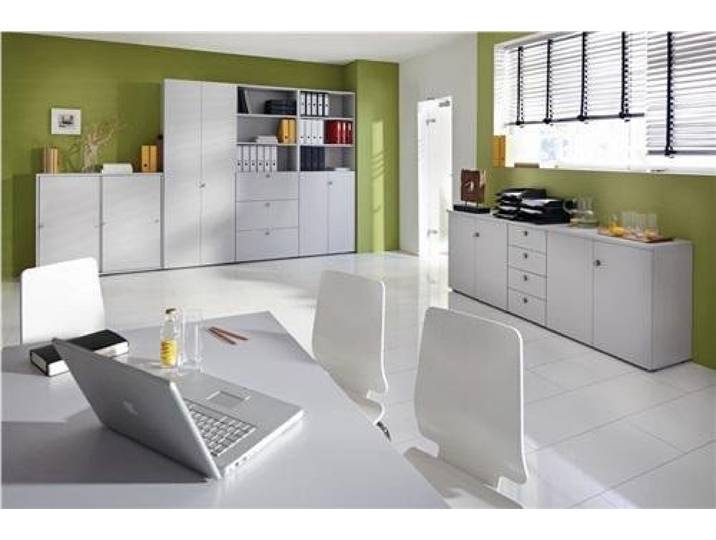 Schrank Schublade 6OH Ahorn Ahorn Heimbüro Freistehend