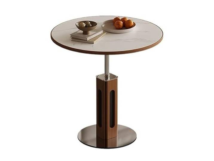 YCCHAH Sofatisch Kreative Hebe Seite Tisch Einfache Rock Platte Kleine Wohnung Sofa Kaffee Wohnzimmer-Beistelltisch(60X51~76cm)