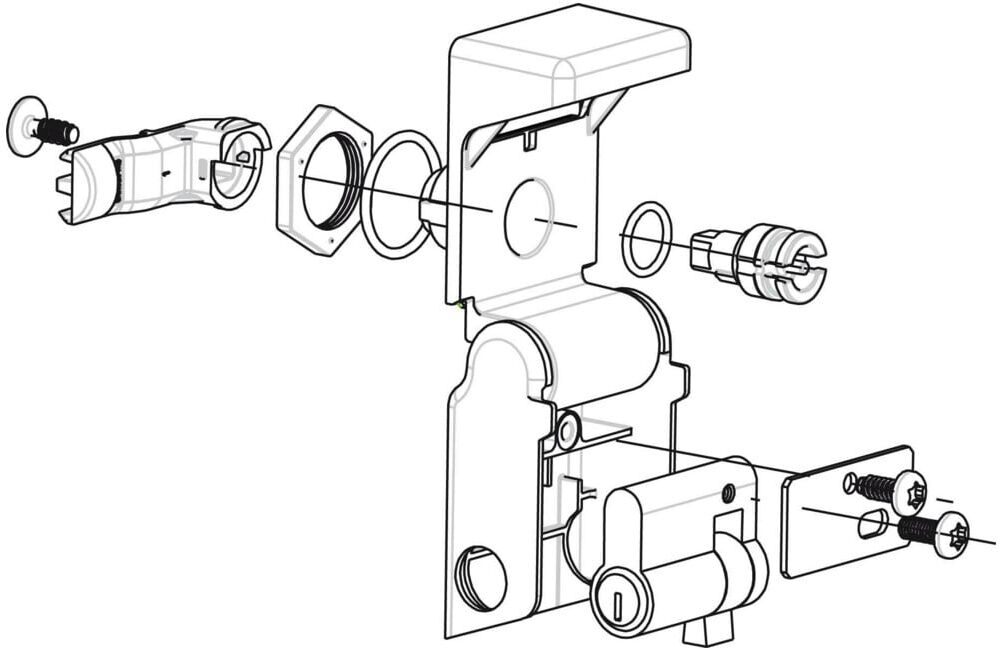 Schneider Electric Adapteraufsatz DIN-Profilhalbzylin. NSYAEDLDINS3D)