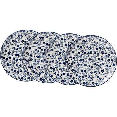 Dessertteller RITZENHOFF & BREKER "ROYAL SAKURA", weiß (weiß, blau), Ø:21,5cm, Keramik, Speiseteller, Teller Set, Keramik