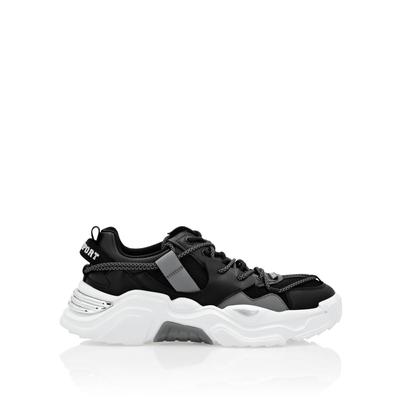 Sneaker PLEIN SPORT "Running-Sneaker", Damen, Gr. 35, Normalschaft, schwarz (02, schwarz), Schuhe Sneaker