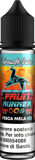 Tornado Juice Fruit Runner Liquido Shot 10ml Pesca Mela Ghiaccio