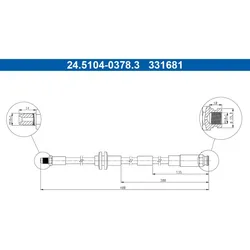 ATE 24.5104-0378.3 Bremsschlauch