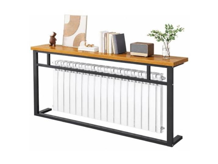 Heizungsregal für Zuhause, Heizkörperverkleidung, Tischplatte Massivholz Rostschutz, 30 Kg Tragfähigkeit, für Eingangsbereich, Wohnzimmer und Schlafzimmer Geeignet(160x90x20cm/63x35x8in)