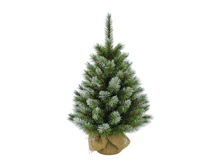 Triumph Tree Sapin de Noël Artificiel en Jute - Christmas Tree H90 x Ø56 cm - Vert givré