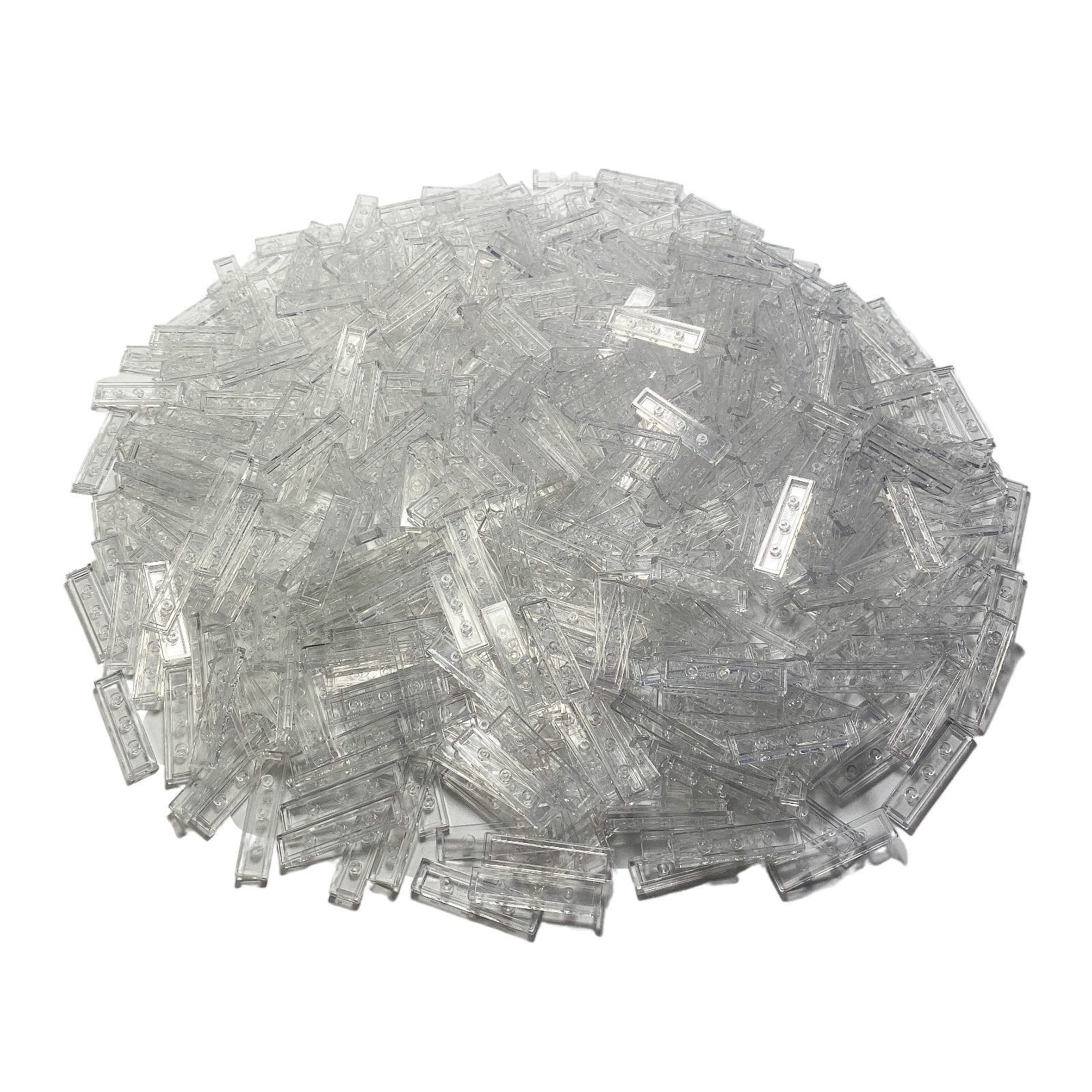LEGO 250x 1x4 transparante plaatjes 2431