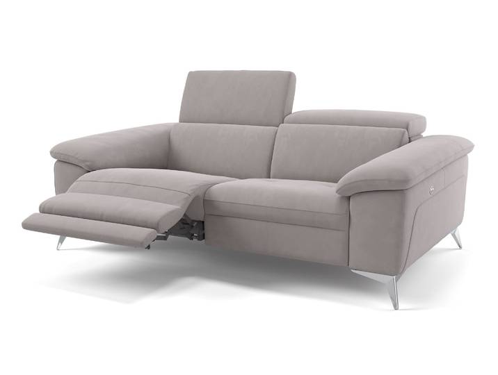Stoff 2 Sitzer Couch STELLA mit Relaxfunktion