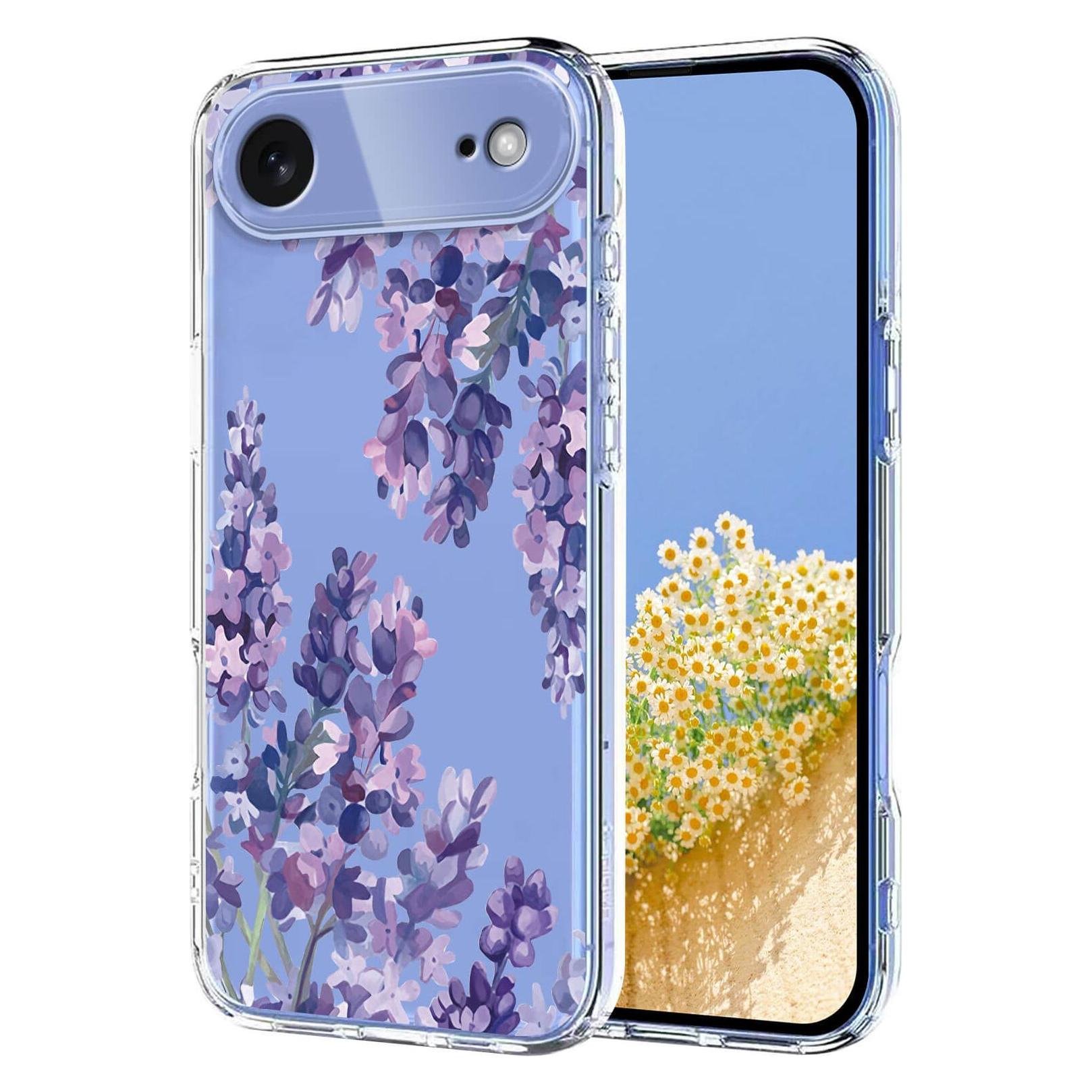 Cover-Discount iPhone 17 Air - Silikon Gummi Hülle Blumen (Apple iPhone 17 Pro) (62883985)