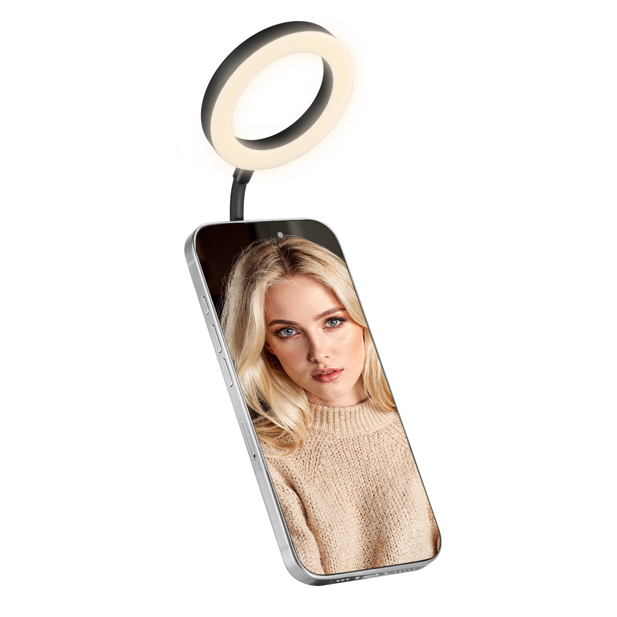 Rollei LUMIS Magnetisches LED-Ringlicht für Selfies 28902