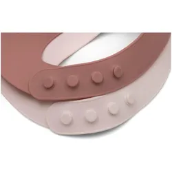 Jollein, Lätzchen, Lätzchen Silikon - Blush Shades - 2 Stück (0 Monate)