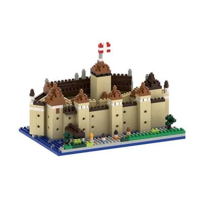 BRIXIES 200207 - Schloss Chillon, 3D Konstruktionsbausatz aus Ministeinen, 822 Teile