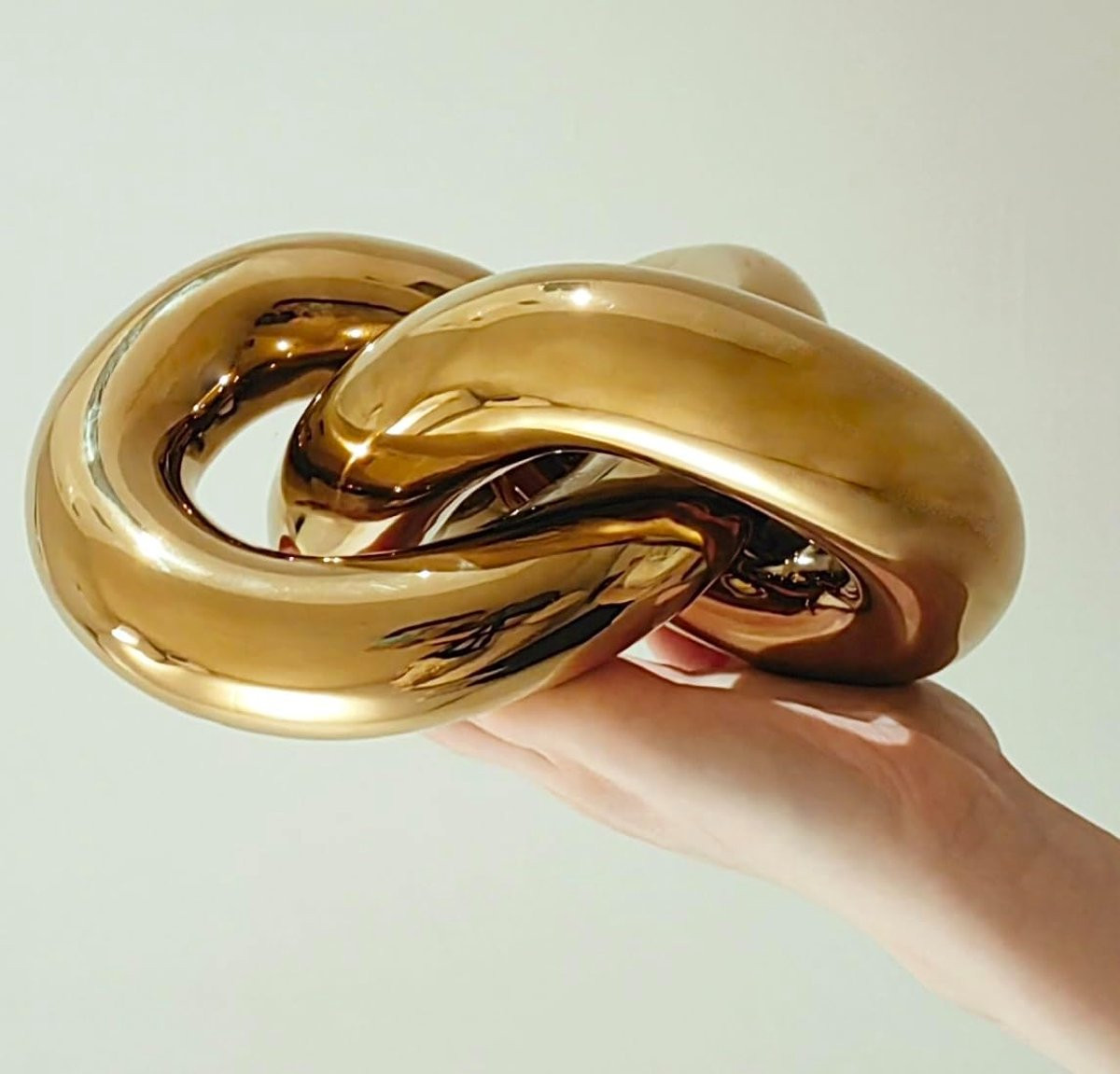 Keramische Knoop Decoratie Luxe Accent Goud