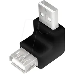 LOGILINK AU0025 - Adapter USB 2.0 A Stecker > A Buchse, 90°