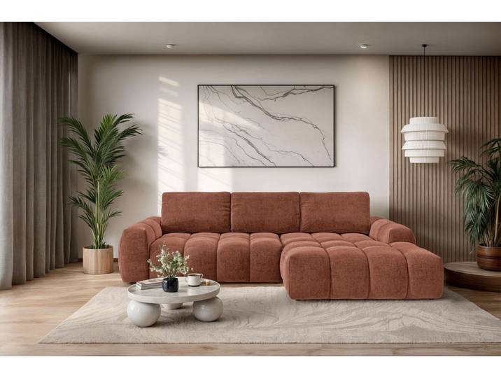 OTTO home Ecksofa AZITA L-Form, 270 cm - OTTO. Verlässliche Qualität., wahlweise als Schlafsofa m. Bettkasten, Bubble-Optik