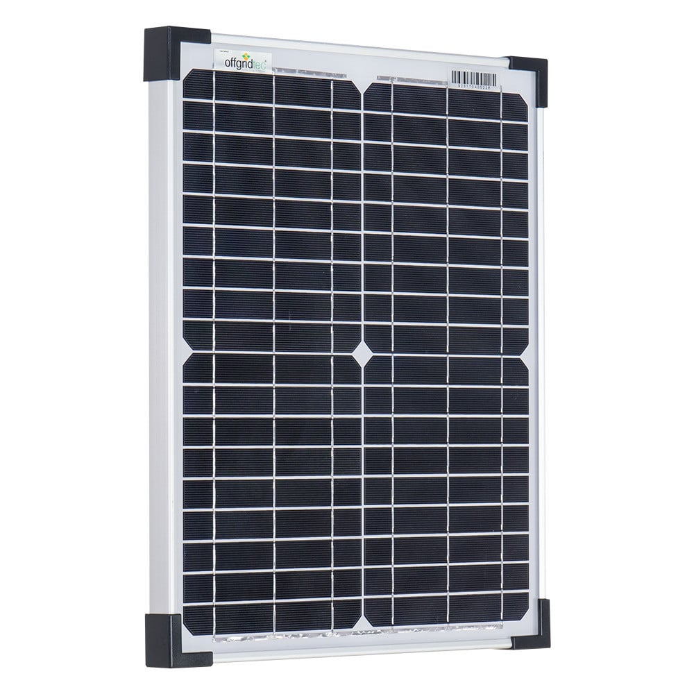 Offgridtec 20W monokristallijn zonnepaneel 12V