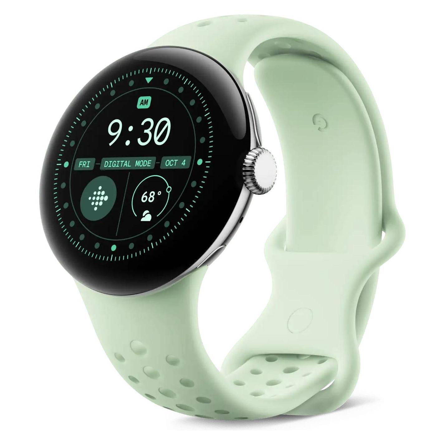 Google Pixel Watch 3 (41mm), Active Sport Band (41 mm, Edelstahl, Kunststoff, Silikon) (GA06102-WW)