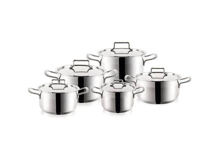 Ensemble de casseroles en acier complet Anett 10 El.