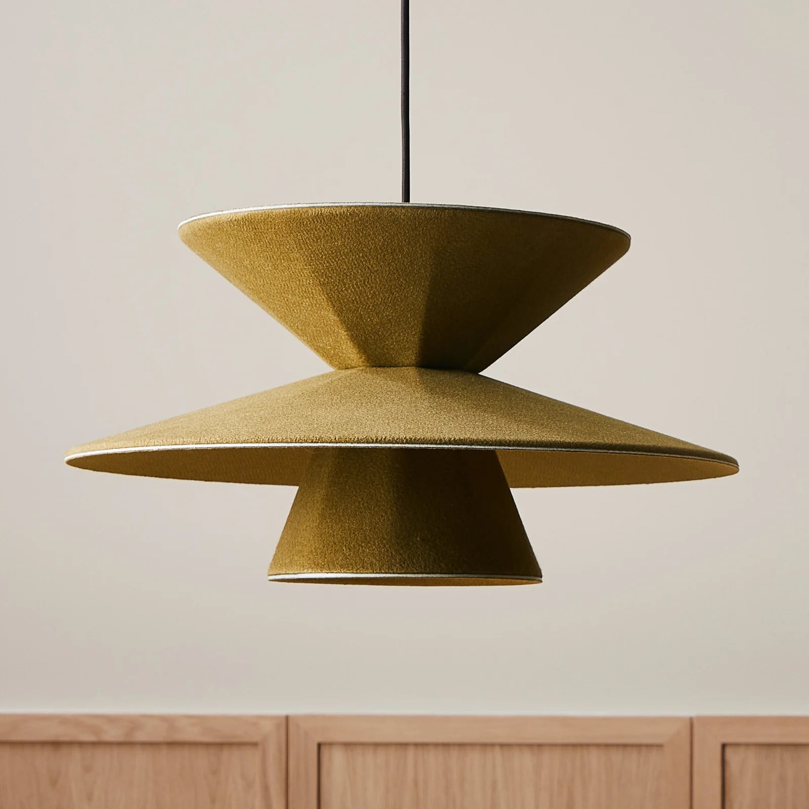 Loom Design Morphic hanglamp Green - Modern stoffen LED lamp voor de woonkamer