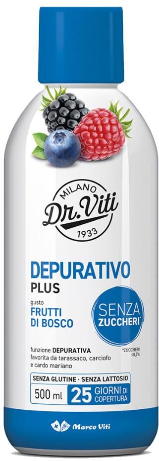 MARCO VITI FARMACEUTICI SpA Dr. Viti Depurativo Plus Frutti di Bosco, 500 ml