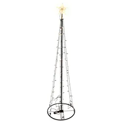 LEX Deko LED Lichterbaum, 240cm, für innen und außen mit 154 LEDs